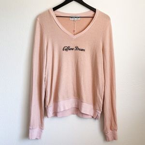 WILDFOX Caffeine Dream Baggy Beach Jumper Caffiene